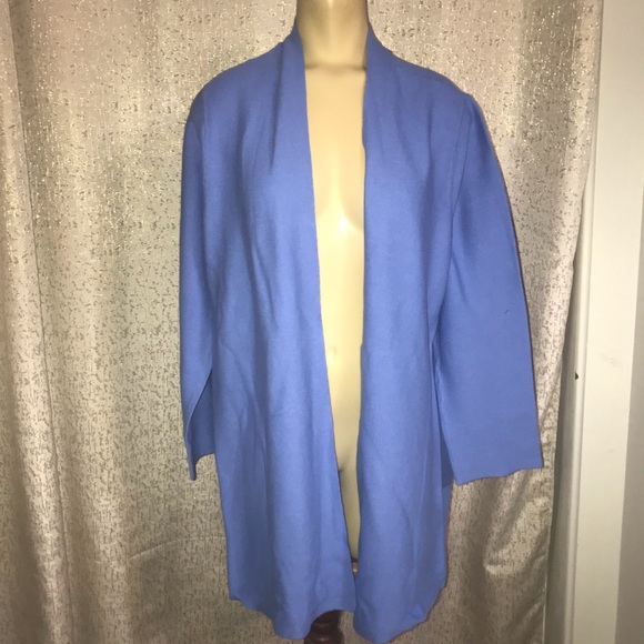 Eileen Fisher blue open sweater, Large - Picture 5 of 6